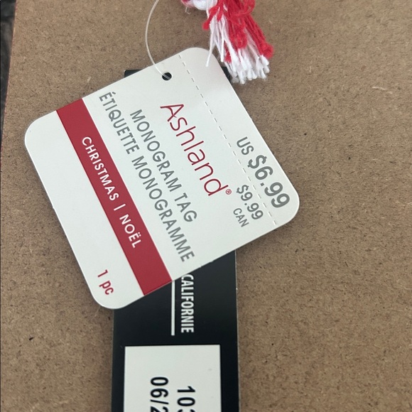 ASHLAND MONOGRAM HANGING DECOR "J"-"N"-"T" LOT OF 3 NWT - Picture 6 of 7